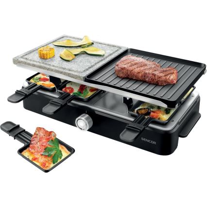 Sencor - Ηλεκτρική ψηστιέρα raclette με αξεσουάρ 1400W/230V